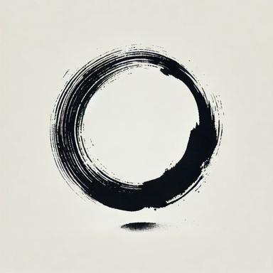 Enso circle symbolizing emptiness in Shoonyata